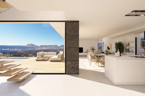Villa in Benitachell(Cumbre del Sol) zu verkaufen, Espace de vie 193 m², Terrain 878 m², 3 Chambres &agrave; coucher, 3 Badezimmer, Pool, ref.: VA-23251-5