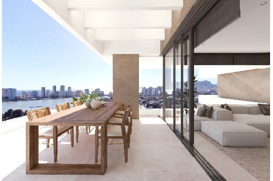 Apartment in Calpe(Calpe) zu verkaufen, Espace de vie 91 m², 2 Chambres &agrave; coucher, 2 Badezimmer, Pool, ref.: VA-EBB13-11