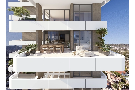 Apartment in Calpe(Calpe) zu verkaufen, Espace de vie 106 m², 3 Chambres &agrave; coucher, 2 Badezimmer, Pool, ref.: VA-EBB14-12
