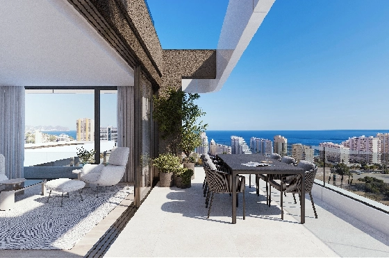 Apartment in Calpe(Calpe) zu verkaufen, Espace de vie 106 m², 3 Chambres &agrave; coucher, 2 Badezimmer, Pool, ref.: VA-EBB14-2