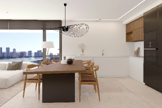 Apartment in Calpe(Calpe) zu verkaufen, Espace de vie 106 m², 3 Chambres &agrave; coucher, 2 Badezimmer, Pool, ref.: VA-EBB24-10