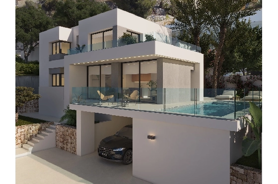 Villa in Benitachell(Cumbre del Sol) zu verkaufen, Espace de vie 165 m², Terrain 963 m², 3 Chambres &agrave; coucher, 3 Badezimmer, Pool, ref.: VA-24182-2