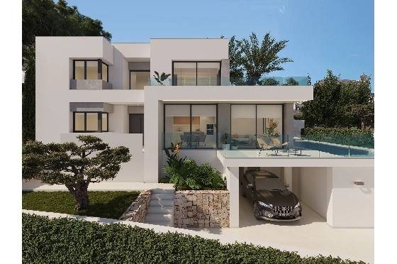 Villa in Benitachell(Cumbre del Sol) zu verkaufen, Espace de vie 165 m², Terrain 963 m², 3 Chambres &agrave; coucher, 3 Badezimmer, Pool, ref.: VA-24182-3
