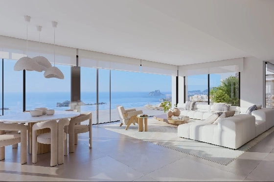 Villa in Benissa(Benissa) zu verkaufen, Espace de vie 434 m², + Fussbodenheizung, Klimaanlage, Terrain 1510 m², 4 Chambres &agrave; coucher, 6 Badezimmer, Pool, ref.: VA-24551-14