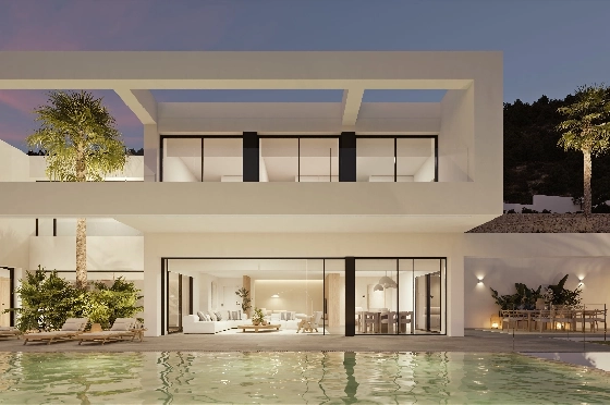 Villa in Benissa(Benissa) zu verkaufen, Espace de vie 434 m², + Fussbodenheizung, Klimaanlage, Terrain 1510 m², 4 Chambres &agrave; coucher, 6 Badezimmer, Pool, ref.: VA-24551-16