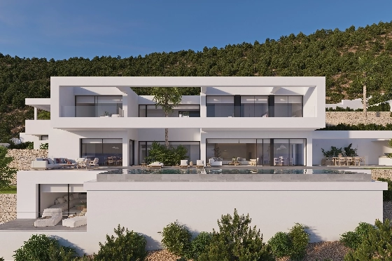Villa in Benissa(Benissa) zu verkaufen, Espace de vie 434 m², + Fussbodenheizung, Klimaanlage, Terrain 1510 m², 4 Chambres &agrave; coucher, 6 Badezimmer, Pool, ref.: VA-24551-2