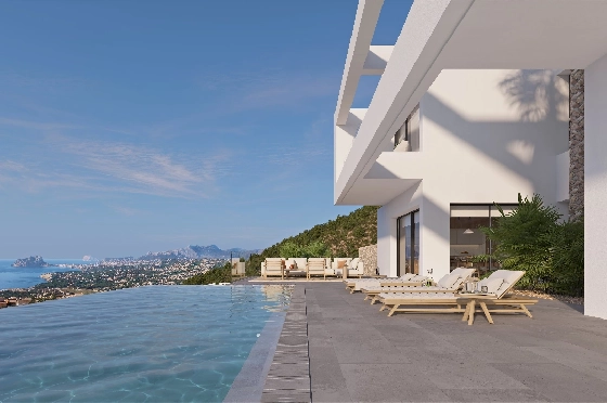 Villa in Benissa(Benissa) zu verkaufen, Espace de vie 434 m², + Fussbodenheizung, Klimaanlage, Terrain 1510 m², 4 Chambres &agrave; coucher, 6 Badezimmer, Pool, ref.: VA-24551-4