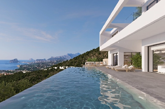 Villa in Benissa(Benissa) zu verkaufen, Espace de vie 434 m², + Fussbodenheizung, Klimaanlage, Terrain 1510 m², 4 Chambres &agrave; coucher, 6 Badezimmer, Pool, ref.: VA-24551-6