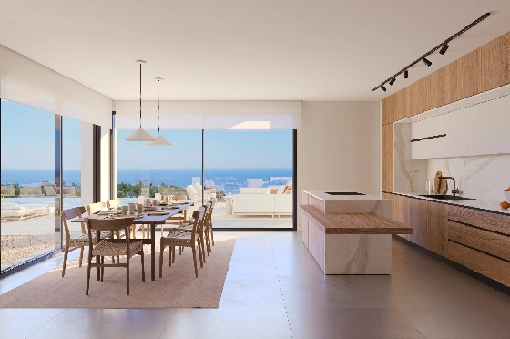 Villa in Benissa(Benissa) zu verkaufen, Espace de vie 434 m², + Fussbodenheizung, Klimaanlage, Terrain 1510 m², 4 Chambres &agrave; coucher, 6 Badezimmer, Pool, ref.: VA-24551-8