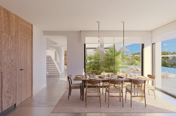 Villa in Benissa(Benissa) zu verkaufen, Espace de vie 434 m², + Fussbodenheizung, Klimaanlage, Terrain 1510 m², 4 Chambres &agrave; coucher, 6 Badezimmer, Pool, ref.: VA-24551-9