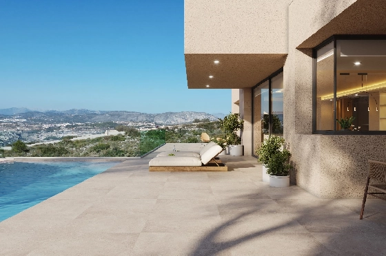 Villa in Benitachell(Cumbre del Sol) zu verkaufen, Espace de vie 239 m², + Fussbodenheizung, Klimaanlage, Terrain 1054 m², 4 Chambres &agrave; coucher, 5 Badezimmer, Pool, ref.: VA-24679-2