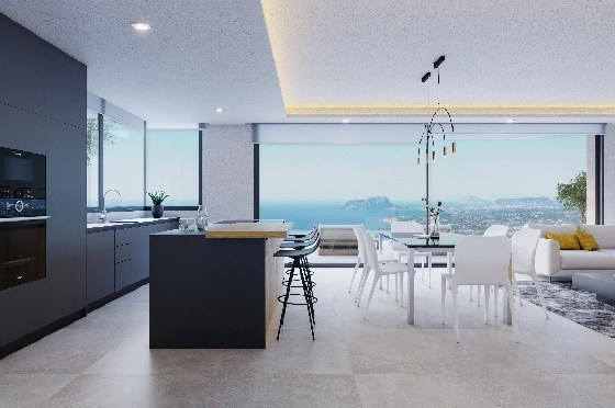 Villa in Benitachell(Cumbre del Sol) zu verkaufen, Espace de vie 239 m², + Fussbodenheizung, Klimaanlage, Terrain 1054 m², 4 Chambres &agrave; coucher, 5 Badezimmer, Pool, ref.: VA-24679-5
