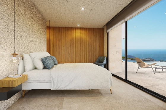 Villa in Benitachell(Cumbre del Sol) zu verkaufen, Espace de vie 239 m², + Fussbodenheizung, Klimaanlage, Terrain 1054 m², 4 Chambres &agrave; coucher, 5 Badezimmer, Pool, ref.: VA-24679-7