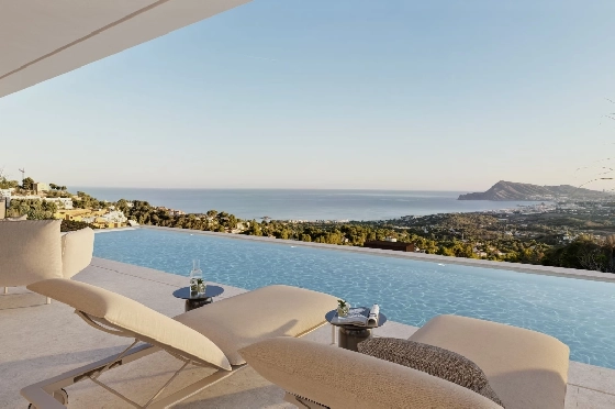 Villa in Altea(Altea) zu verkaufen, Espace de vie 249 m², Terrain 1006 m², 4 Chambres &agrave; coucher, 5 Badezimmer, Pool, ref.: VA-24652-17