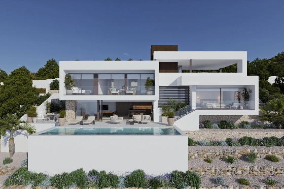 Villa in Altea(Altea) zu verkaufen, Espace de vie 249 m², Terrain 1006 m², 4 Chambres &agrave; coucher, 5 Badezimmer, Pool, ref.: VA-24652-4