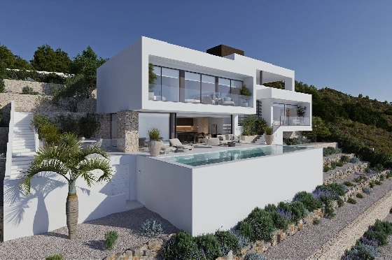 Villa in Altea(Altea) zu verkaufen, Espace de vie 249 m², Terrain 1006 m², 4 Chambres &agrave; coucher, 5 Badezimmer, Pool, ref.: VA-24652-5