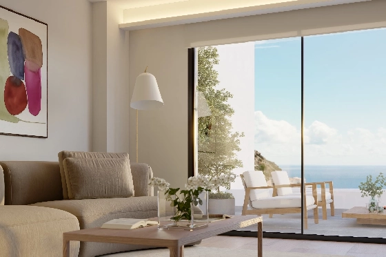 Apartment in Benitachell(Cumbre del Sol) zu verkaufen, Espace de vie 117 m², 3 Chambres &agrave; coucher, 2 Badezimmer, Pool, ref.: VA-PG067-32
