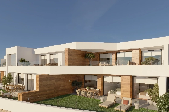Apartment in Benitachell(Cumbre del Sol) zu verkaufen, Espace de vie 117 m², 3 Chambres &agrave; coucher, 2 Badezimmer, Pool, ref.: VA-PG067-47