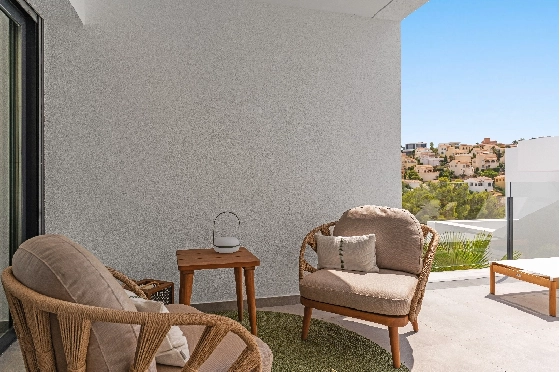 Apartment in Benitachell(Cumbre del Sol) zu verkaufen, Espace de vie 105 m², 3 Chambres &agrave; coucher, 2 Badezimmer, Pool, ref.: VA-PG071-12