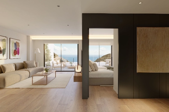 Apartment in Benitachell(Cumbre del Sol) zu verkaufen, Espace de vie 105 m², 3 Chambres &agrave; coucher, 2 Badezimmer, Pool, ref.: VA-PG071-35