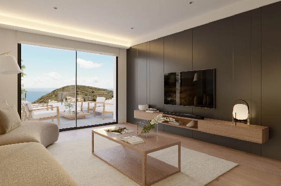 Apartment in Benitachell(Cumbre del Sol) zu verkaufen, Espace de vie 105 m², 3 Chambres &agrave; coucher, 2 Badezimmer, Pool, ref.: VA-PG071-36