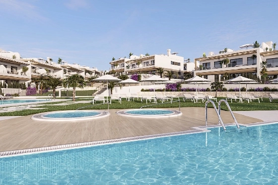 Penthouse Apartment in Torrevieja zu verkaufen, Espace de vie 199 m², Zustand Erstbezug, 3 Chambres &agrave; coucher, 2 Badezimmer, Pool, ref.: HA-TON-271-A04-1