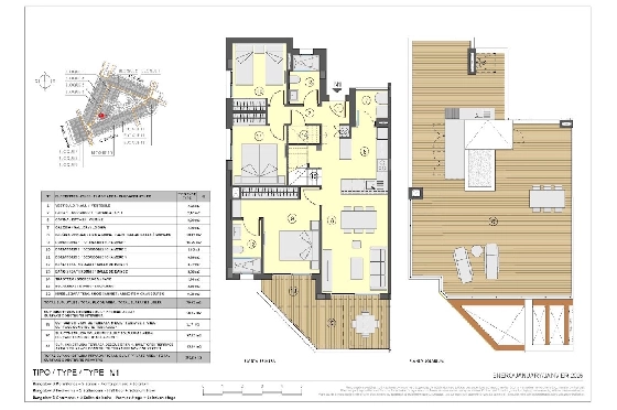 Penthouse Apartment in Torrevieja zu verkaufen, Espace de vie 199 m², Zustand Erstbezug, 3 Chambres &agrave; coucher, 2 Badezimmer, Pool, ref.: HA-TON-271-A04-10
