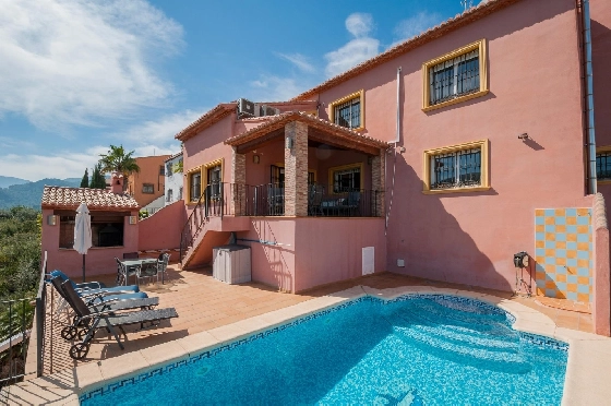 Villa in Orba(Comunidad valenciana) zu verkaufen, Espace de vie 225 m², Klimaanlage, Terrain 637 m², 5 Chambres &agrave; coucher, 2 Badezimmer, Pool, ref.: COB-3568-10535-1