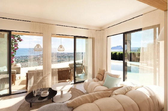 Villa in Moraira zu verkaufen, Espace de vie 185 m², Baujahr 2026, Klimaanlage, Terrain 778 m², 4 Chambres &agrave; coucher, 4 Badezimmer, Pool, ref.: AM-12682DA-11