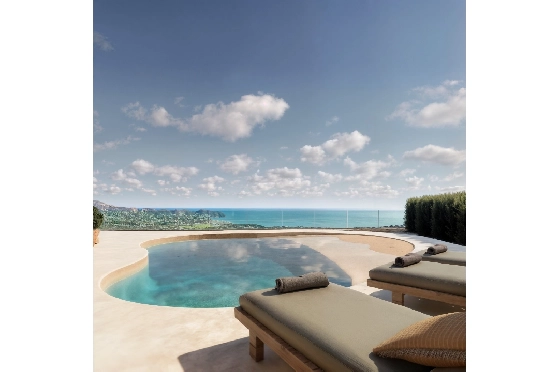 Villa in Moraira zu verkaufen, Espace de vie 185 m², Baujahr 2026, Klimaanlage, Terrain 778 m², 4 Chambres &agrave; coucher, 4 Badezimmer, Pool, ref.: AM-12682DA-4