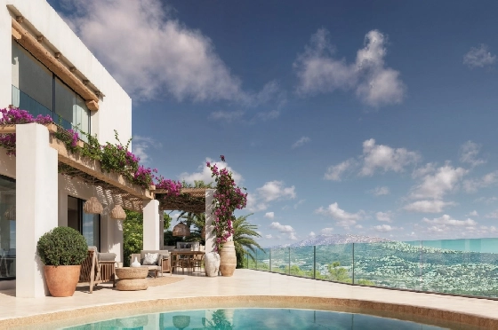 Villa in Moraira zu verkaufen, Espace de vie 185 m², Baujahr 2026, Klimaanlage, Terrain 778 m², 4 Chambres &agrave; coucher, 4 Badezimmer, Pool, ref.: AM-12682DA-6