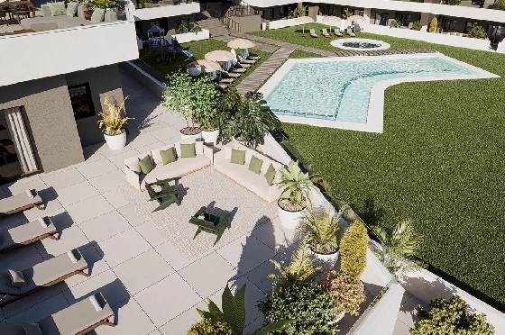Apartment in San Miguel de Salinas zu verkaufen, Espace de vie 104 m², Zustand Erstbezug, 3 Chambres &agrave; coucher, 2 Badezimmer, Pool, ref.: HA-SMN-225-A02-10