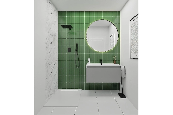 Apartment in San Miguel de Salinas zu verkaufen, Espace de vie 104 m², Zustand Erstbezug, 3 Chambres &agrave; coucher, 2 Badezimmer, Pool, ref.: HA-SMN-225-A02-14