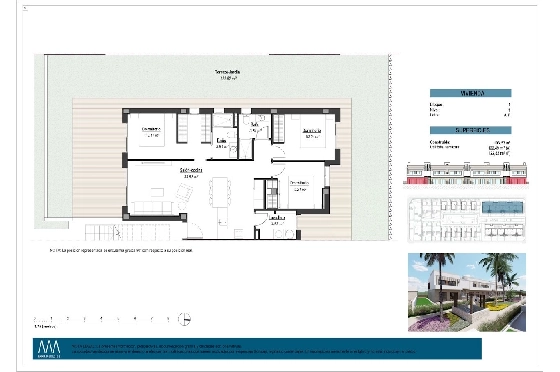 Erdgeschoss Apartment in Los Alcazares zu verkaufen, Espace de vie 101 m², Zustand Erstbezug, 3 Chambres &agrave; coucher, 2 Badezimmer, Pool, ref.: HA-LAN-451-A01-12