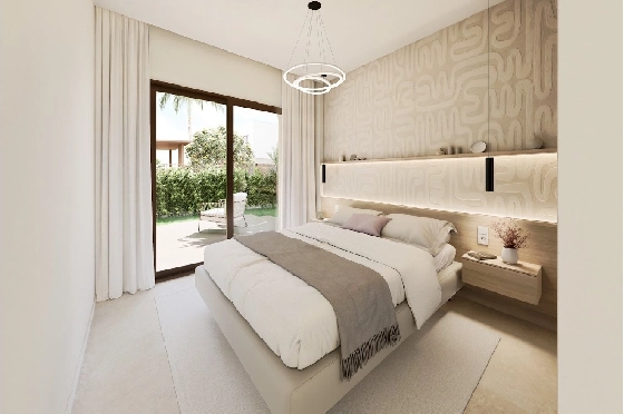 Erdgeschoss Apartment in Los Alcazares zu verkaufen, Espace de vie 101 m², Zustand Erstbezug, 3 Chambres &agrave; coucher, 2 Badezimmer, Pool, ref.: HA-LAN-451-A01-7