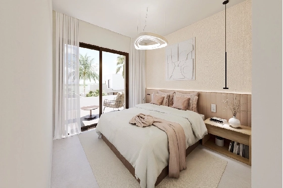 Penthouse Apartment in Los Alcazares zu verkaufen, Espace de vie 145 m², Zustand Erstbezug, 3 Chambres &agrave; coucher, 2 Badezimmer, Pool, ref.: HA-LAN-451-A02-7