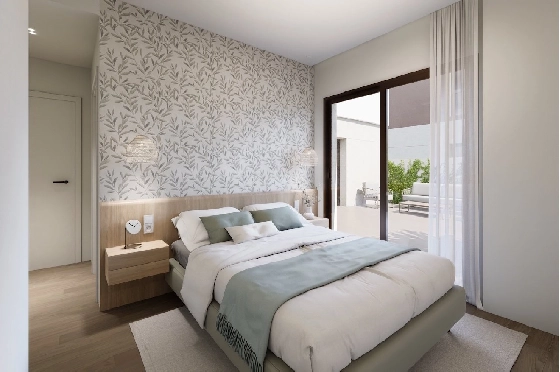 Villa in Los Alcazares zu verkaufen, Espace de vie 129 m², Zustand Erstbezug, Terrain 202 m², 3 Chambres &agrave; coucher, 2 Badezimmer, Pool, ref.: HA-LAN-451-E01-5