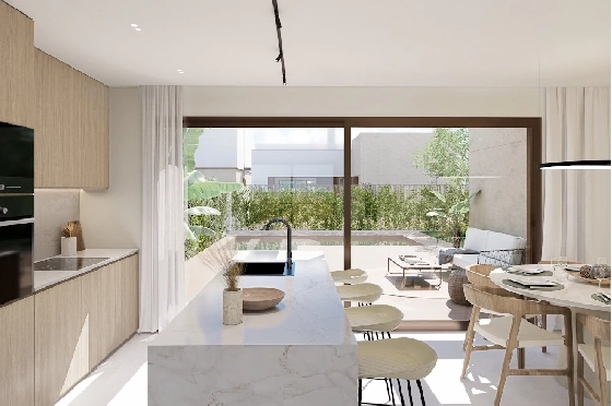 Villa in Los Alcazares zu verkaufen, Espace de vie 164 m², Zustand Erstbezug, Terrain 274 m², 3 Chambres &agrave; coucher, 2 Badezimmer, Pool, ref.: HA-LAN-451-E02-3