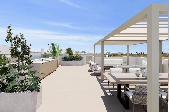 Villa in Los Alcazares zu verkaufen, Espace de vie 197 m², Zustand Erstbezug, Terrain 356 m², 3 Chambres &agrave; coucher, 3 Badezimmer, Pool, ref.: HA-LAN-451-E03-15