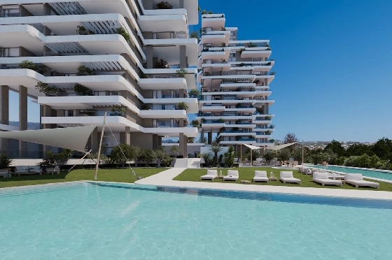 Etagen Apartment in Calpe zu verkaufen, Espace de vie 116 m², Zustand Erstbezug, + fussboden, Klimaanlage, 2 Chambres &agrave; coucher, 2 Badezimmer, Pool, ref.: HA-CAN-160-A01-3