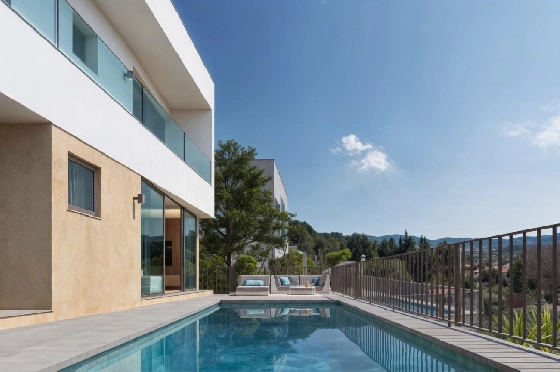 Villa in Alcalali zu verkaufen, Espace de vie 165 m², Baujahr 2026, Zustand Erstbezug, + KLIMA, Klimaanlage, Terrain 300 m², 3 Chambres &agrave; coucher, 2 Badezimmer, Pool, ref.: RG-0926-5