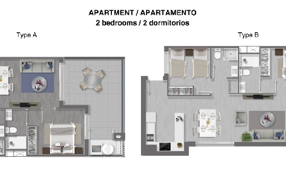 Penthouse Apartment in Torrevieja(La Mata, Torrevieja, Costa Blanca) zu verkaufen, Espace de vie 96 m², Terrain 262 m², 3 Chambres &agrave; coucher, 2 Badezimmer, Pool, ref.: TW-EDEN-BEACH-52-22