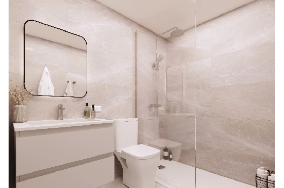 Apartment in Cartagena(La Manga, Murcia, Costa Blanca) zu verkaufen, Espace de vie 102 m², Terrain 227 m², 3 Chambres &agrave; coucher, 2 Badezimmer, Pool, ref.: TW-SIENA,-LA-MANGA-19