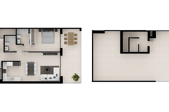 Apartment in Cartagena(La Manga, Murcia, Costa Blanca) zu verkaufen, Espace de vie 102 m², Terrain 227 m², 3 Chambres &agrave; coucher, 2 Badezimmer, Pool, ref.: TW-SIENA,-LA-MANGA-30