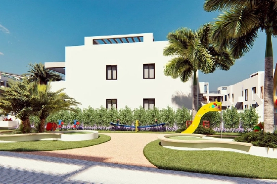 Erdgeschoss Apartment in Torrevieja zu verkaufen, Espace de vie 131 m², Zustand Erstbezug, 2 Chambres &agrave; coucher, 2 Badezimmer, Pool, ref.: HA-TON-221-A01-10
