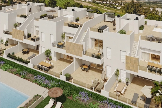 Penthouse Apartment in Algorfa zu verkaufen, Espace de vie 156 m², Zustand Erstbezug, Klimaanlage, 2 Chambres &agrave; coucher, 2 Badezimmer, Pool, ref.: HA-ARN-116-A03-11