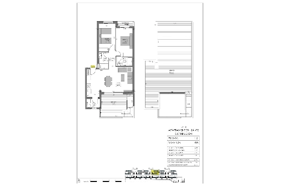 Penthouse Apartment in Algorfa zu verkaufen, Espace de vie 166 m², Zustand Erstbezug, Klimaanlage, 2 Chambres &agrave; coucher, 2 Badezimmer, Pool, ref.: HA-ARN-115-A03-14