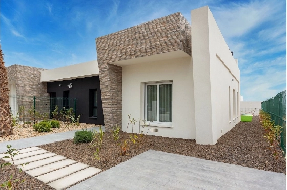 Doppelhaushälfte in Algorfa zu verkaufen, Espace de vie 200 m², Zustand Erstbezug, Klimaanlage, Terrain 450 m², 3 Chambres &agrave; coucher, 2 Badezimmer, Pool, ref.: HA-ARN-115-D01-4