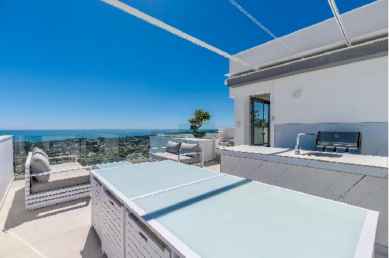 Villa in Moraira zu verkaufen, Espace de vie 370 m², Baujahr 2022, Klimaanlage, Terrain 813 m², 4 Chambres &agrave; coucher, 4 Badezimmer, Pool, ref.: AM-12683DR-10