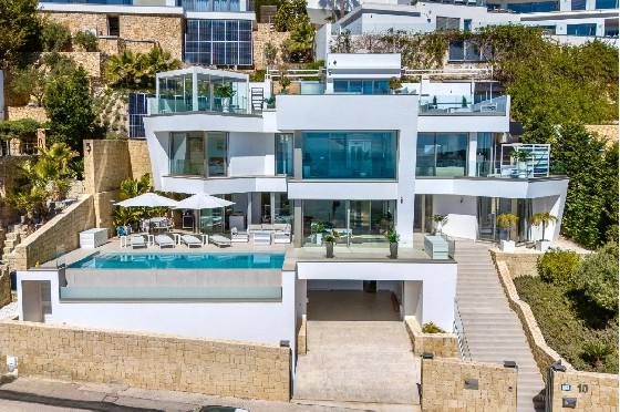Villa in Moraira zu verkaufen, Espace de vie 370 m², Baujahr 2022, Klimaanlage, Terrain 813 m², 4 Chambres &agrave; coucher, 4 Badezimmer, Pool, ref.: AM-12683DR-35
